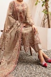 K-206 | 3Pc Unstitched Suit Weightless Chiffon Collection Kashish By Ramsha